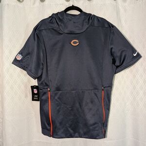 Nike Therma NFL Chicago Bears Short Sleeve Hoodie Pullover Men’s Medium NWT